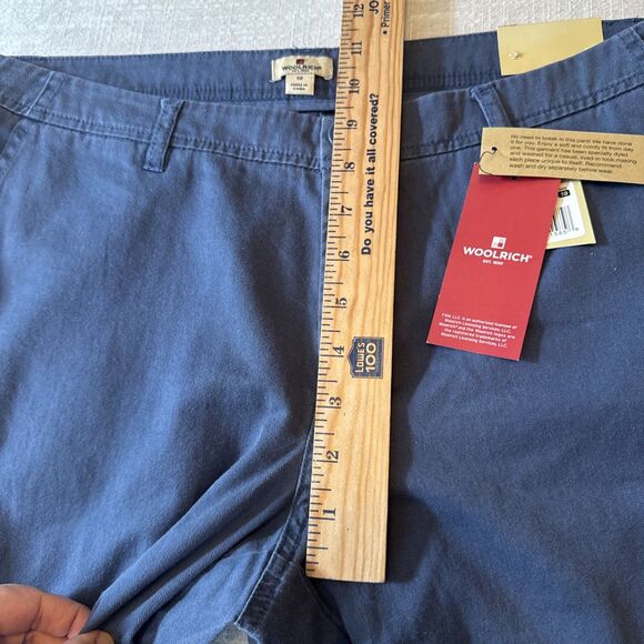 NWT -  WOOLRICH Dark Cobalt Blue Sunday Chino Ankle‎ Pants Women’s Size 10 $79 - Picture 8 of 12